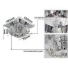 1 Light Flush Mount Hallway Light Fixtures Mini Crystal Ceiling Light