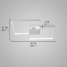 Modern Simple Acrylic Ceiling Light Unique Quadrate Light Energy Saving Light Flush Mount LED Ceiling Light