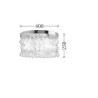 Flush Mount White Shell Crystal Light (Chrome Finish)