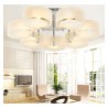 7-Light Acrylic Chandelier (Chrome Finish)