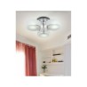 3 Light Acrylic Chandelier Modern Living (Chrome Finished)