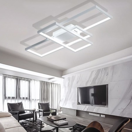 Fashional Square Ceiling Light Bedroom Study Light Modern Rectangles LED Ceiling Light