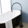 Modern Tub Filler Tap with Brass Floor Mounted Bathtub Faucet