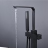 Bathtub Faucets Freestanding Tub Fillers Floor Mounted Faucet Filler with Hand Shower