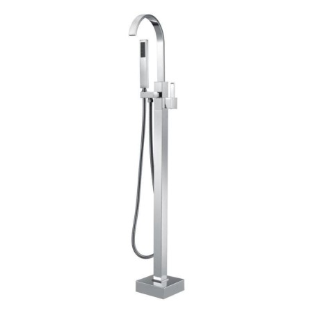 Floor Mounted Freestanding Bathtub Faucet with Hand Shower Tub Filler Faucet