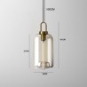 3-Light Glass Shade Pendant Light For Island Dining Room Living Room