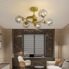 Magic Bean Pendant Lamp Bedroom Living Room Modern Glass Globe Ceiling Light