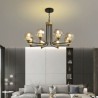 Decorative Magic Bean Pendant Light Living Room Bedroom Contemporary Glass Globe Chandelier