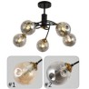 Bedroom Living Room Light Fixture Minimalist Glass Ceiling Light