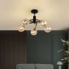 Bedroom Living Room Light Fixture Minimalist Glass Ceiling Light