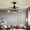 Bedroom Living Room Light Fixture Minimalist Glass Ceiling Light