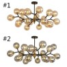 Living Room Dining Room Glass Globe Ball Chandelier Magic Bean Pendant Light