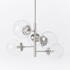 Unique 5 Light Glass Ball Lighting Bedroom Office Modern Simple Glass Pendant Lamp