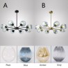 Magic Bean Shape Lamp Chandelier Light Bedroom Living Room Lighting Nordic Glass Pendant Light