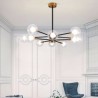 Milky White Round Lamp Chandelier Light Nordic Glass Pendant Light Living Room Lighting