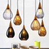 Teardrop Glass Shade Pendant Lamp Living Room Light