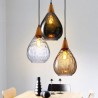 Teardrop Glass Shade Pendant Lamp Living Room Light