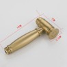 Pressurized Bidet Spray Brushed Gold Brass Bidet Faucet Hot and Cold Faucet