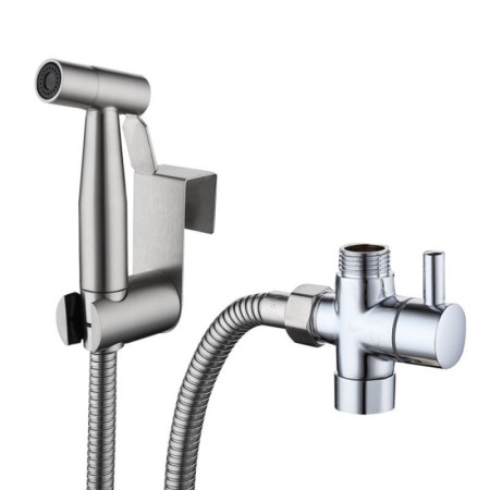 Supercharged Spray Gun Brushed Stainless Steel Bidet Faucet