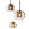 Nordic Pendant Light Round Ball Shape Lamp Dining Room Living Room Bedside Lamp Glass Home Lighting