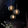 Nordic Pendant Light Round Ball Shape Lamp Dining Room Living Room Bedside Lamp Glass Home Lighting