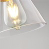 Glass Shade Nordic Retro Pendant Light Home Lighting Brass Holder Lamp Dining Room Bedroom Hallway Light