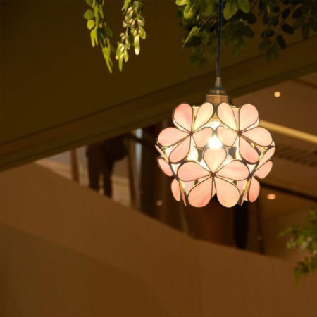 Petal Shape Lamp Dining Room Kids Room Hallway Lamp Nordic Creative Pendant Light Glass Home Lighting