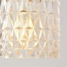 Ribbed Glass Pendant Light Jelly Jar Light Fixture