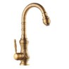 Tall Antique Brass Kitchen Mixer Faucet