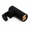 Black Round Hand Shower Holder Solid Brass Handheld Shower Holder