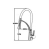 Swan Neck Spray Kitchen Faucet Gold and Black Kitchen Sink Faucet Mixer Tap