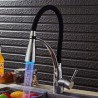 LED Kitchen Sink Faucet Mixer Tap in Black