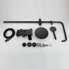 Shower Faucet System in Stainless Steel and Black Shower Set