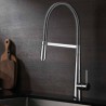 Creative Spring Kitchen Sink Tap Chrome Kitchen Faucet