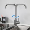 Kitchen Faucet Mixer Tap in Stainless Steel