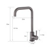 Kitchen Faucet Mixer Tap in Stainless Steel