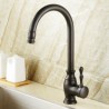 Single Handle Oil Rubbed Bronze Kitchen Sink Mixer Faucet