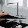 Kitchen Sink Faucet in Brushed Nickel with 360 Degree Swivel Spout