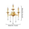 Luxurious Wall Sconce Crystal Drop Decoration Lamp Bedside Hallway Lighting European Wall Lamp