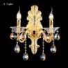 Luxurious Wall Sconce Crystal Drop Decoration Lamp Bedside Hallway Lighting European Wall Lamp