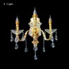 Luxurious Wall Sconce Crystal Drop Decoration Lamp Bedside Hallway Lighting European Wall Lamp