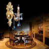 Luxurious Wall Sconce Crystal Drop Decoration Lamp Bedside Hallway Lighting European Wall Lamp