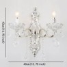 Crystal Wall Sconce Decoration Light Sconce Bedroom Hallway Lighting European Wall Lamp