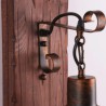 Industrial LOFT Wall Sconce Solid Wood Glass Lamp Hallway Bar Coffee Light American Vintage Wall Light