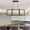 4-Light Industrial Style Pendant Lighting For Entryway Hallway Dining Room