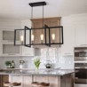 4-Light Industrial Style Pendant Lighting For Entryway Hallway Dining Room