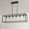 6-Light Farmhouse Pendant Lighting Fixture Kitchen Island Dining Room Hanging