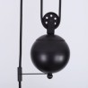 Retractable Industrial Farmhouse Pulley Pendant Light Adjustable Height Stoving Varnish Finish