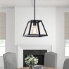 Industrial Mini Metal Ceiling Light Trapezoidal Shape Island Rustic Farmhouse Pendant Light