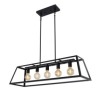 Trapezoidal Hanging Ceiling Light with Industrial Metal Pendant